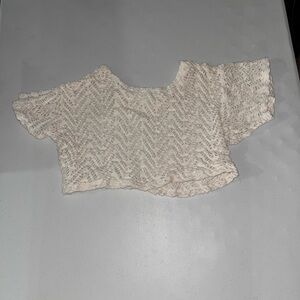 💙 Y2K Knit Crop Top / Cover Up